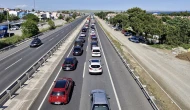 Tekirdağ-İstanbul karayolunda tatil dönüşü yoğunluğu